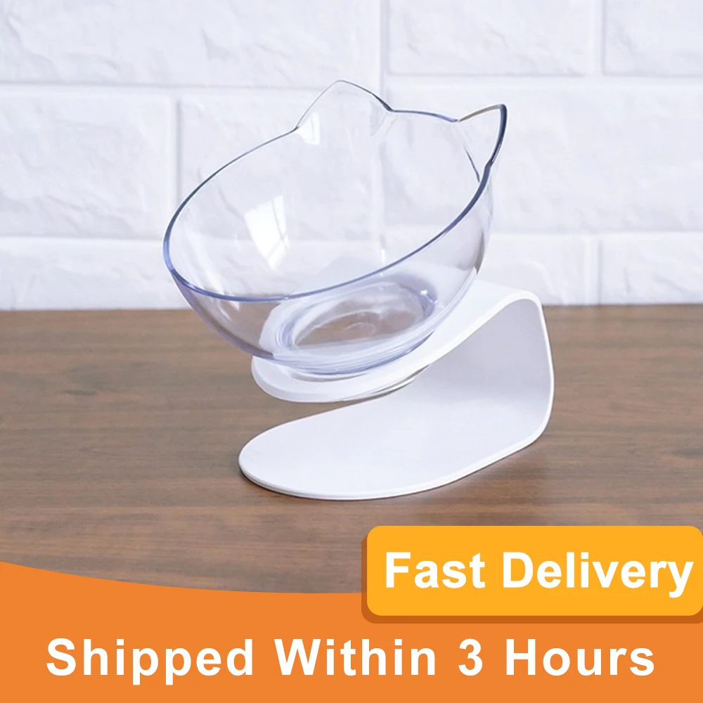 

Non-slip Cat Bowls Double Bowls With Raised Stand Pet Food And Water Bowls For Cats Feeders Cat Bowl Pet Supplies Fast Delivery