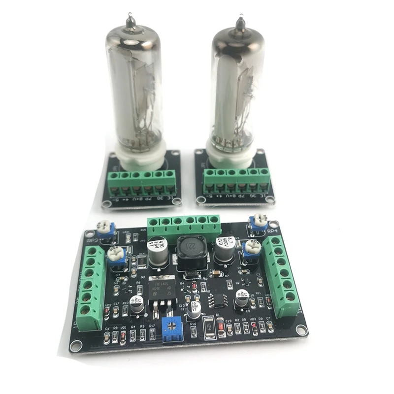 

6E2 Cat Eye Tube Indicator Driver Board Kit Dual Channel Fluorescent Level Indicator Drive Amplifier DIY Modification