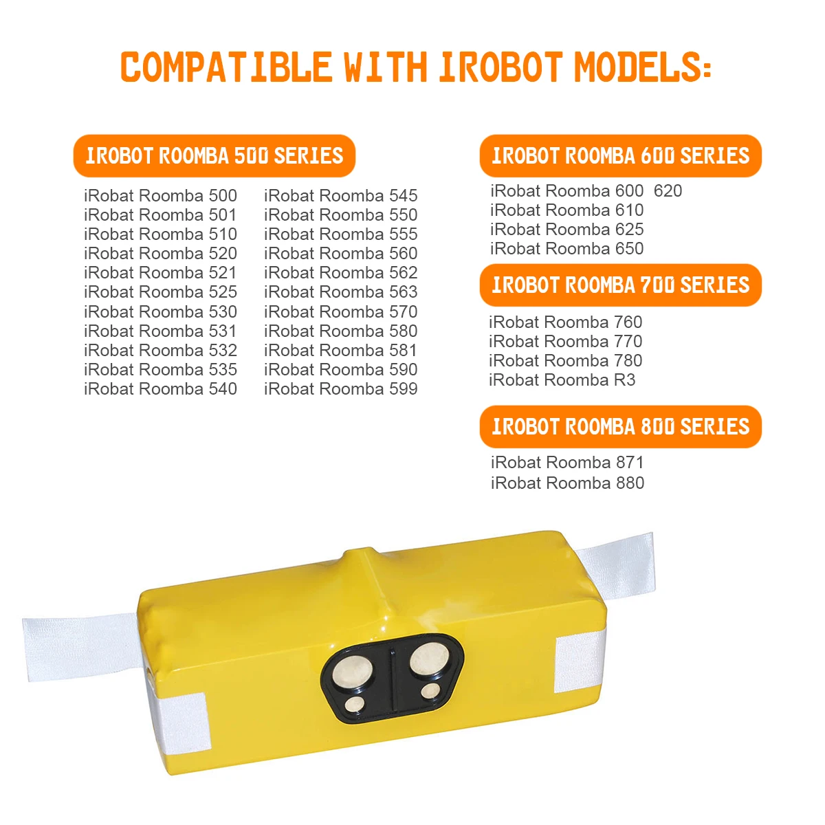 14.4V 3800mAh Ni-MH Battery rechangerfor iRobot Roomba 500 510 530 550 560 600 760 610 770 620 570 580 540 800 | Электроника
