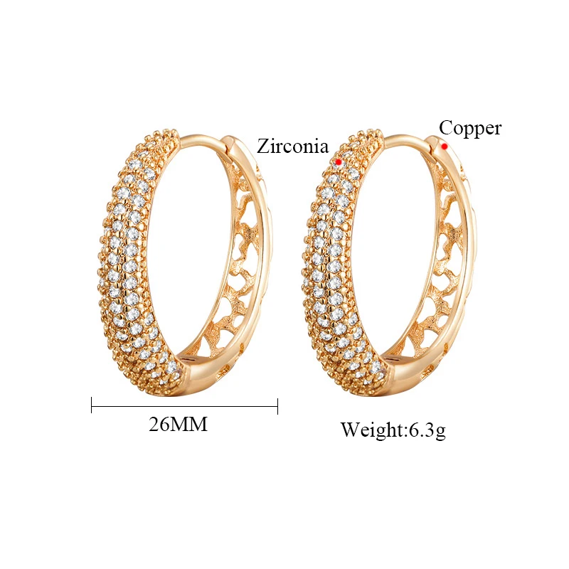 Женские серьги-кольца MAIKALE серьги с полым сердцем и цирконием модные ювелирные