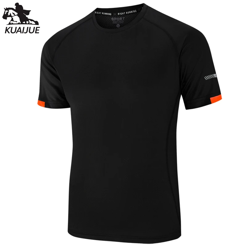 

T-shirt men 7XL 8XL 9XLsummer New Ice silk Short sleeve mens stretch Fitness T-shirts Men's casual Quick dry Top t shirts 266