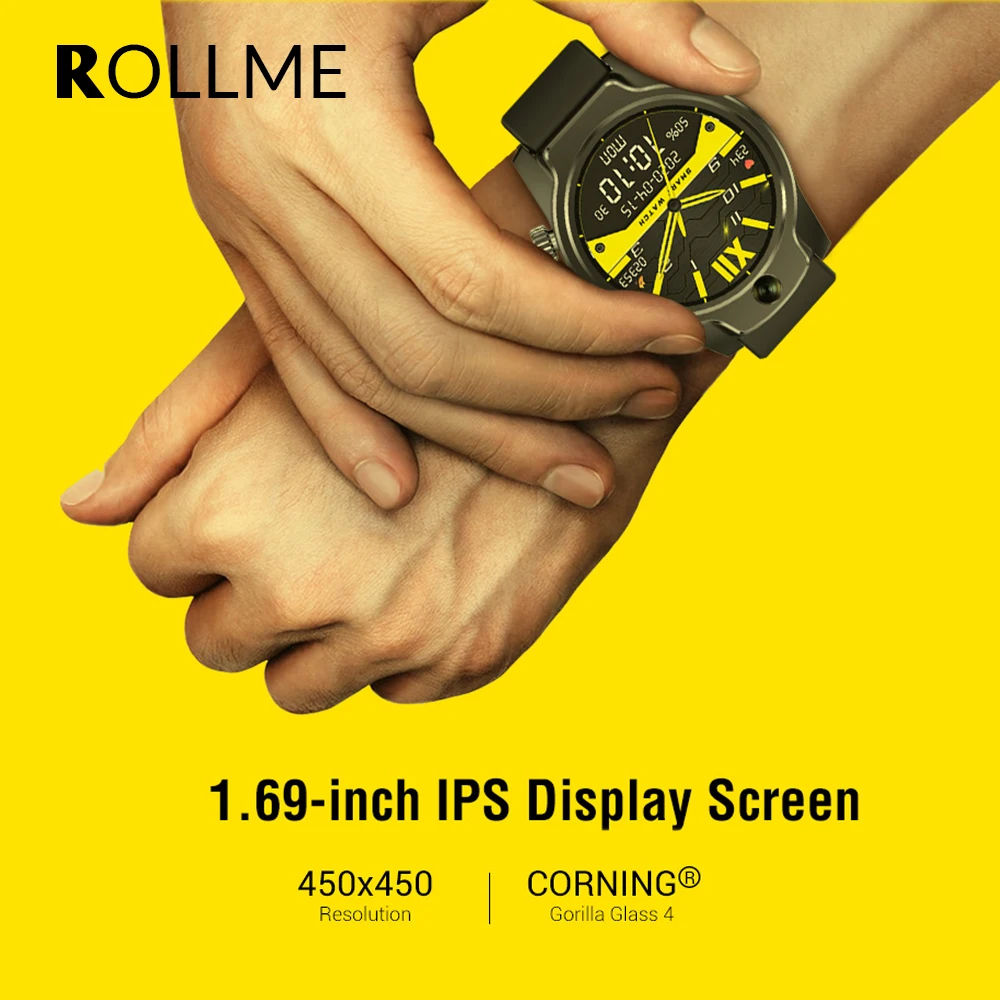 4G LTE Rollme S08 SmartWatch 8MP камера GPS IP68 Водонепроницаемые 1 69 дюйма 1360 мАч пульсометр лица