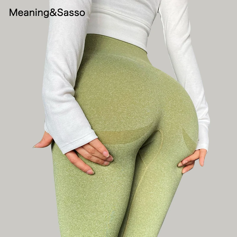 Женские Бесшовные Леггинсы для йоги брюки дышащие спортивные штаны фитнеса