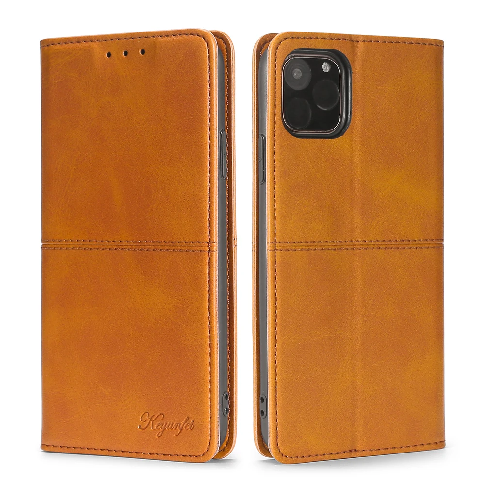 Чехол книжка из воловьей кожи для iPhone 12 Pro Max XS XR 8 Plus 7 6S Plus|Чехлы-портмоне| |