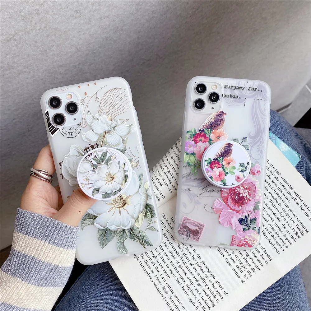 Чехол для телефона Huawei Mate 10 20 30 P20 P30 P40 Lite E 5G Pro + P smart Plus 2019 Z S цветочный держатель