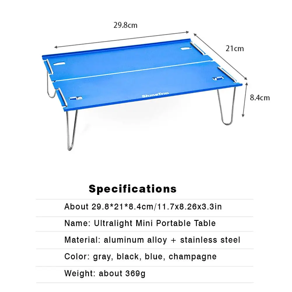 

Potable Mini Aluminium Folding Camping Table Outdoor Foldable Desk Tables Lightweight Table
