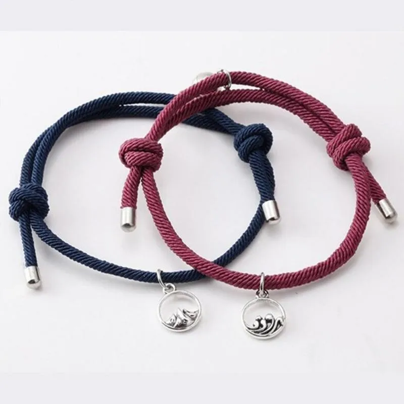 Браслеты для пар креативные магнитные браслеты влюбленных с расстоянием