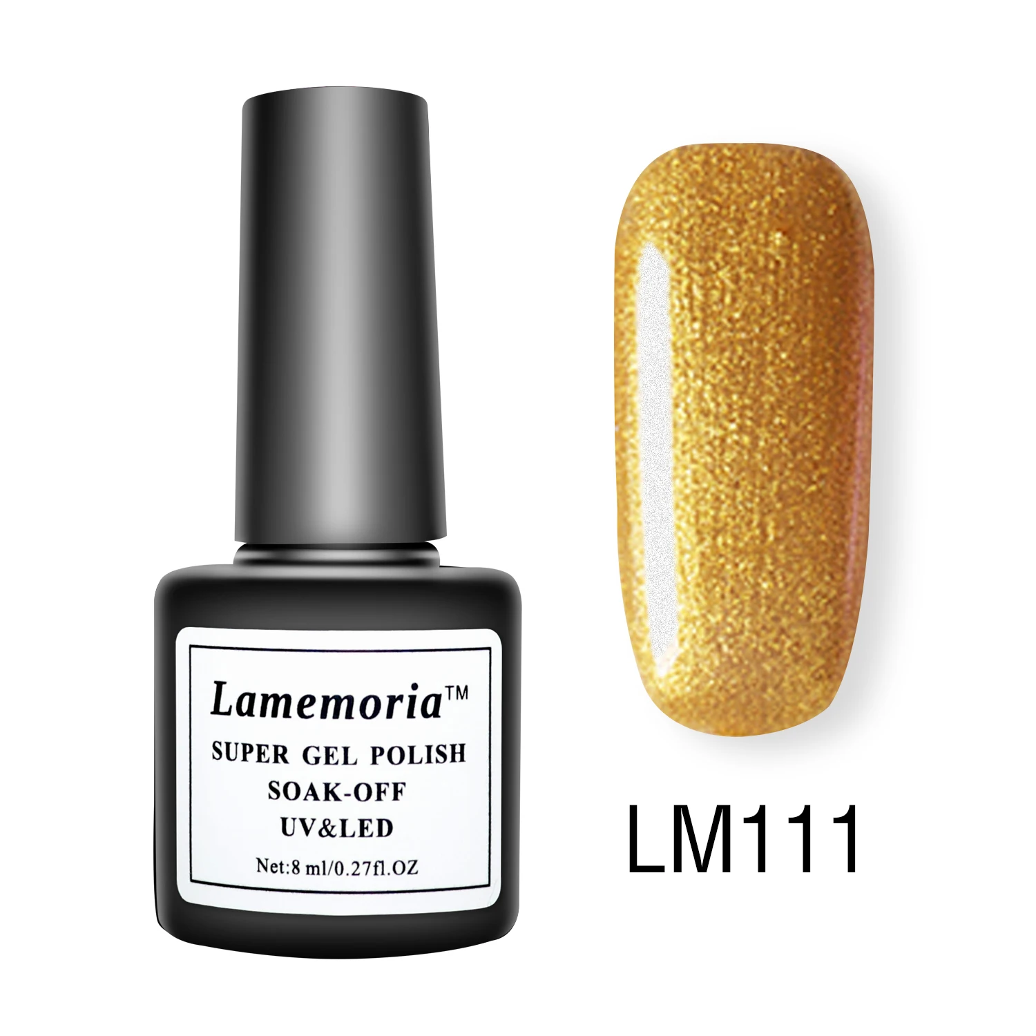 LM111 Lamemoria, 8 мл, синий блестящий Гель-лак для ногтей, гибрид, УФ Гель-лак, лаки для маникюра, основной дизайн, маникюр, Нейл-арт, топ, Nagellak - Цвет: LM111