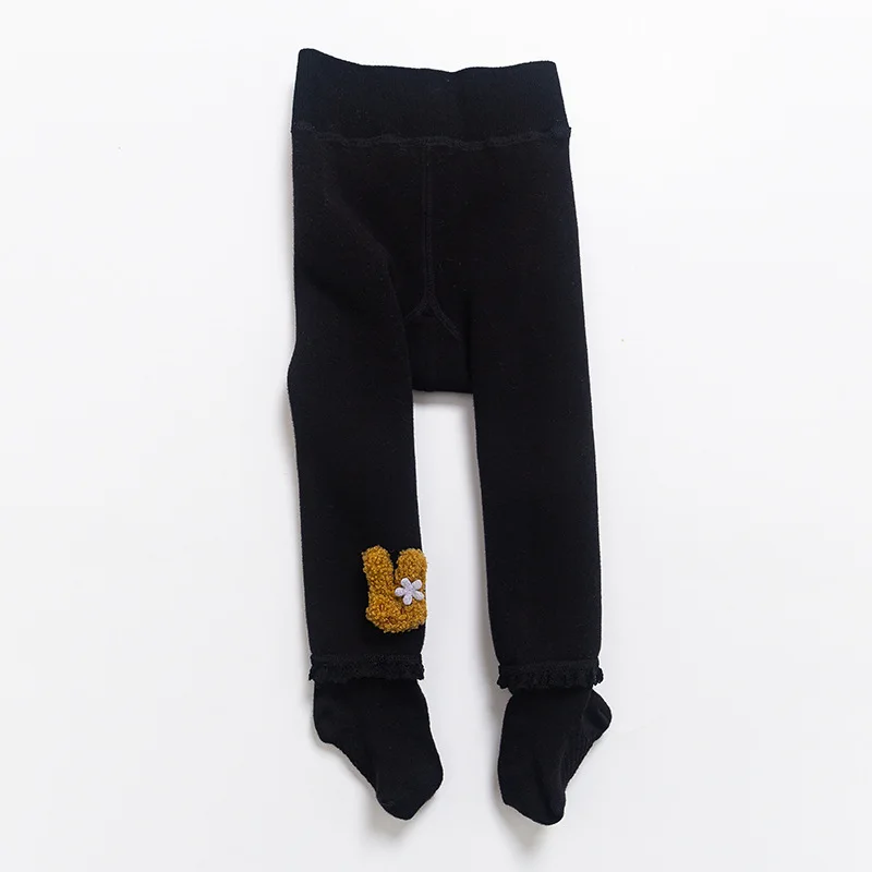 

Girl Leggings Kids Baby Pants 2021 Sweet Winter Autumn Warm Plus Velvet Thicken Toddler Outwear Cotton School Children Clothing