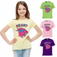 ins 2022 kids t shirts pink panther print girls boys short sleeve tee tshirt cartoon tops sports funny children clothes 2 10 yea