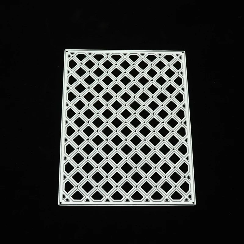 

JC Metal Cutting Dies Rhombus Background for Scrapbooking Craft Mold Cut Die Stencil Greeting Paper Card Make Template Model