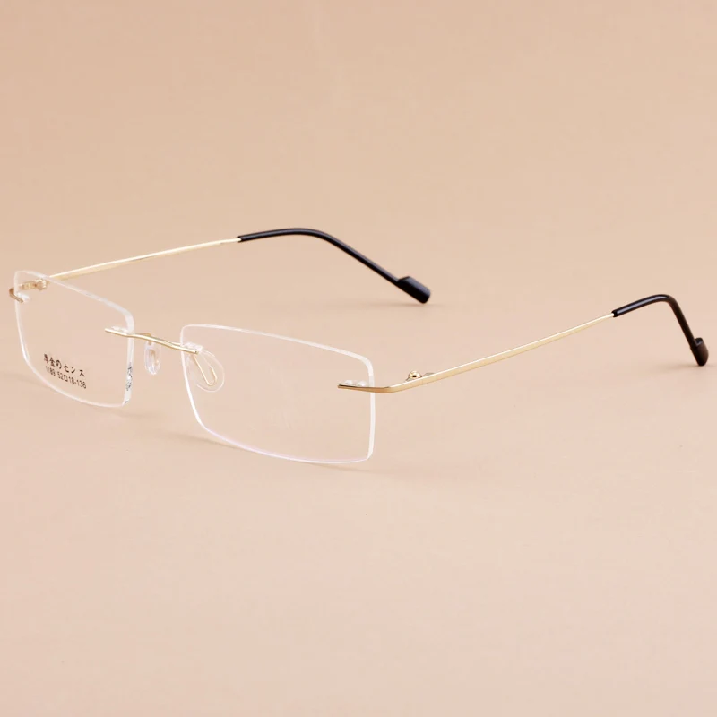 Новые Брендовые очки из сплава с эффектом памяти мужские и женские без оправы для