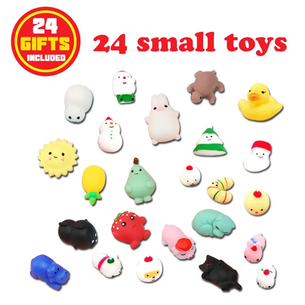 

24PCS Squeeze Toys Christmas Advent Calendar Gift Box Birthday Christmas New Year Gift Toys For Children