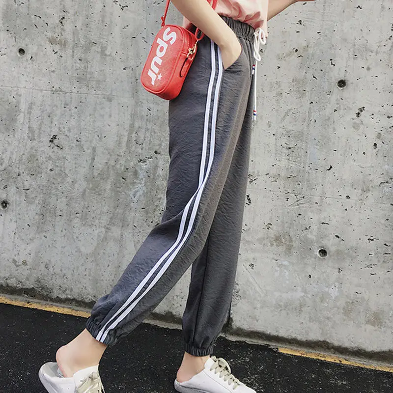 

Summer sports pants women's casual thin loose leggings