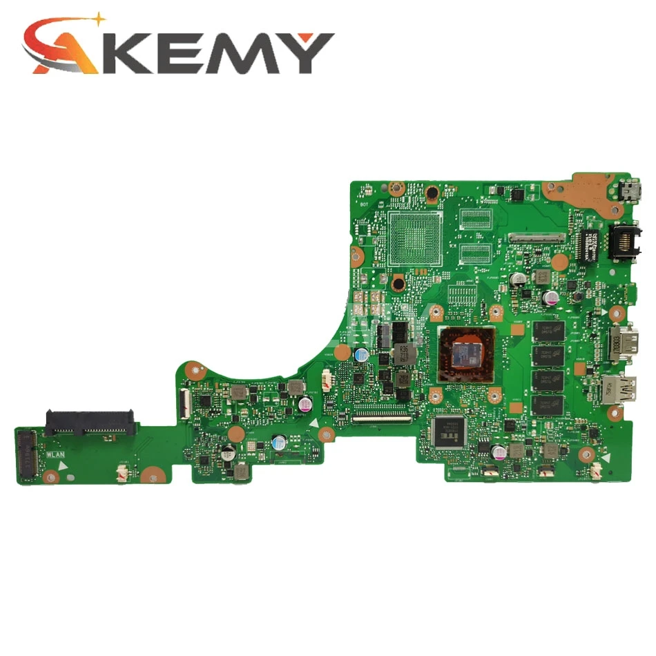 akmey e402ba with a6 cpu 8gb ram mainboard for asus vivobook e402 e402b e402ba e402bp laotop mainboard e402ba motherboard test free global shipping