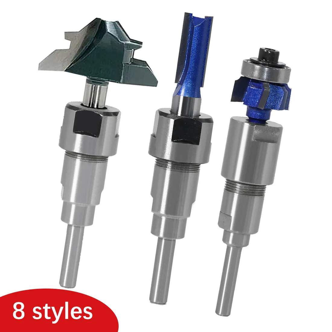 

Extension Milling Cutter 6.35mm/ 8mm/ 12mm/ 12.7mm Shank Router Bit Extension Rod Collet Engraving Machine for Woodworking Tool