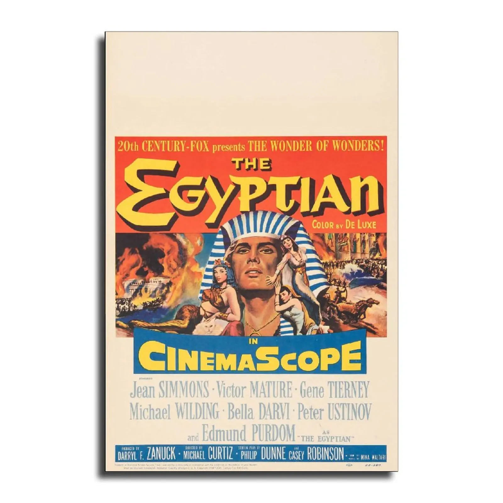 Настенный художественный плакат на египетском холсте современные декоративные