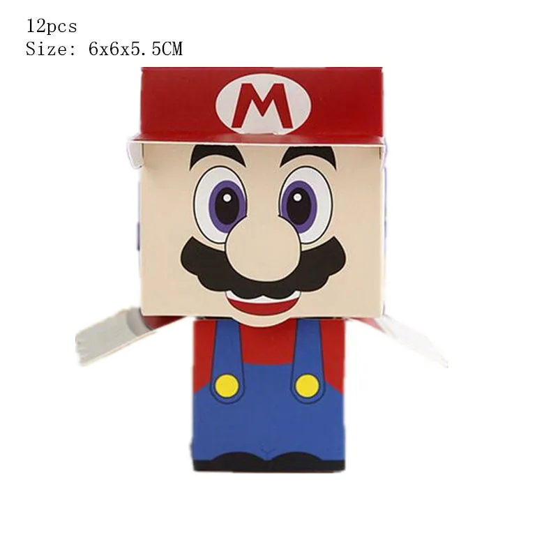 12pcs Mario box 10 шт./партия, 14X20 см, белые золотые точки, сумка для печенья, diy, подарочные пакеты для рождественской вечеринки, конфеты, продукты и сумки для упаковки мыла ручной работы - Цвет: 12pcs Mario box