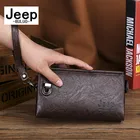 Мужская сумка-клатч JEEP BULUO, оранжевая длинная сумка, кошелек на молнии с отделением для карт, все сезоны, 2019