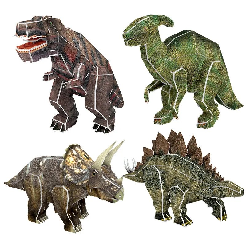

Детский 3D Пазл «сделай сам», модель динозавра, игрушки для детей, модель из бумаги в сборе, пазл для детского сада, ремесла, игрушки, подарок