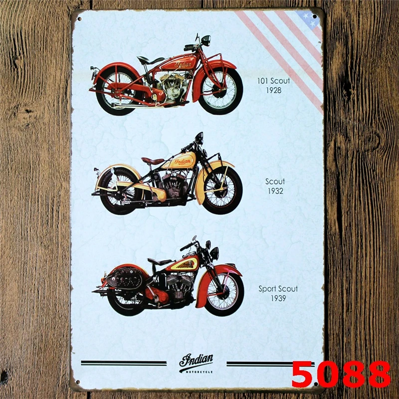 Жестяные ретро-знаки для мотоцикла металлический знак железный постер на заказ с