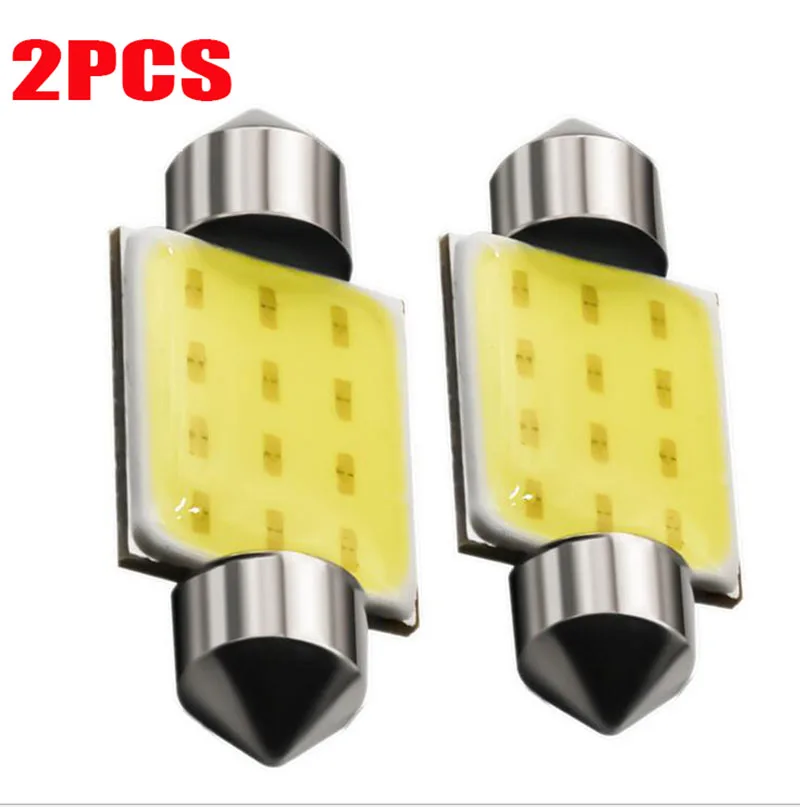 

36mm C5W Festoon COB 12SMD 1.5W LED Car Interior Reading Map Dome Light white Bulbs