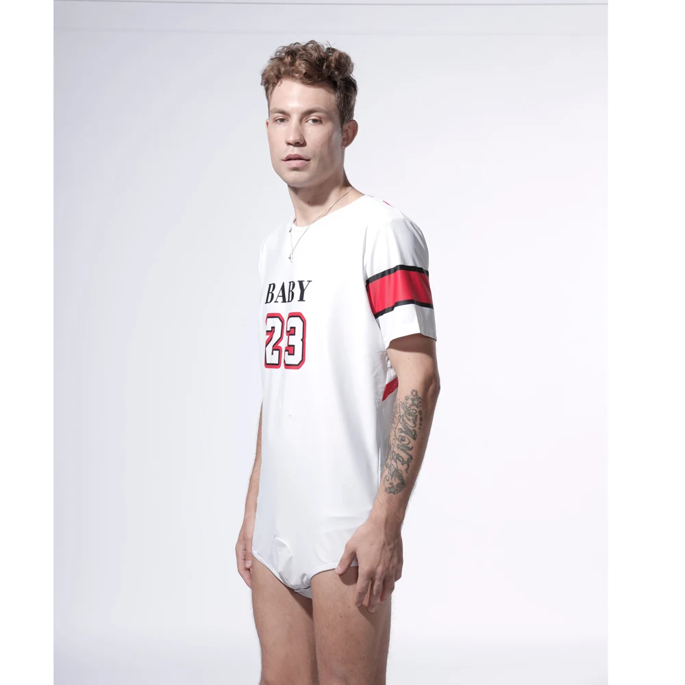 ABDL Onesie Adult Size Erotic Pajamas Sexy Romper Open Crotch Babi Paci Men Bodysuits Ddlg Daddy Baby Boy |