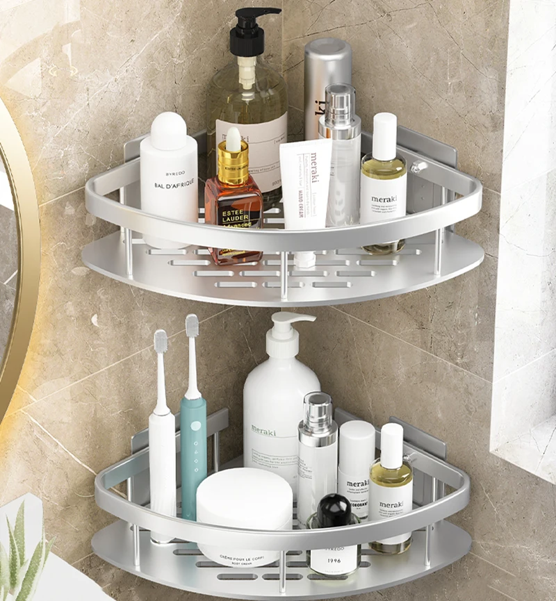 Полки для ванной комнаты алюминиевая треугольная полка хранения полотенец в