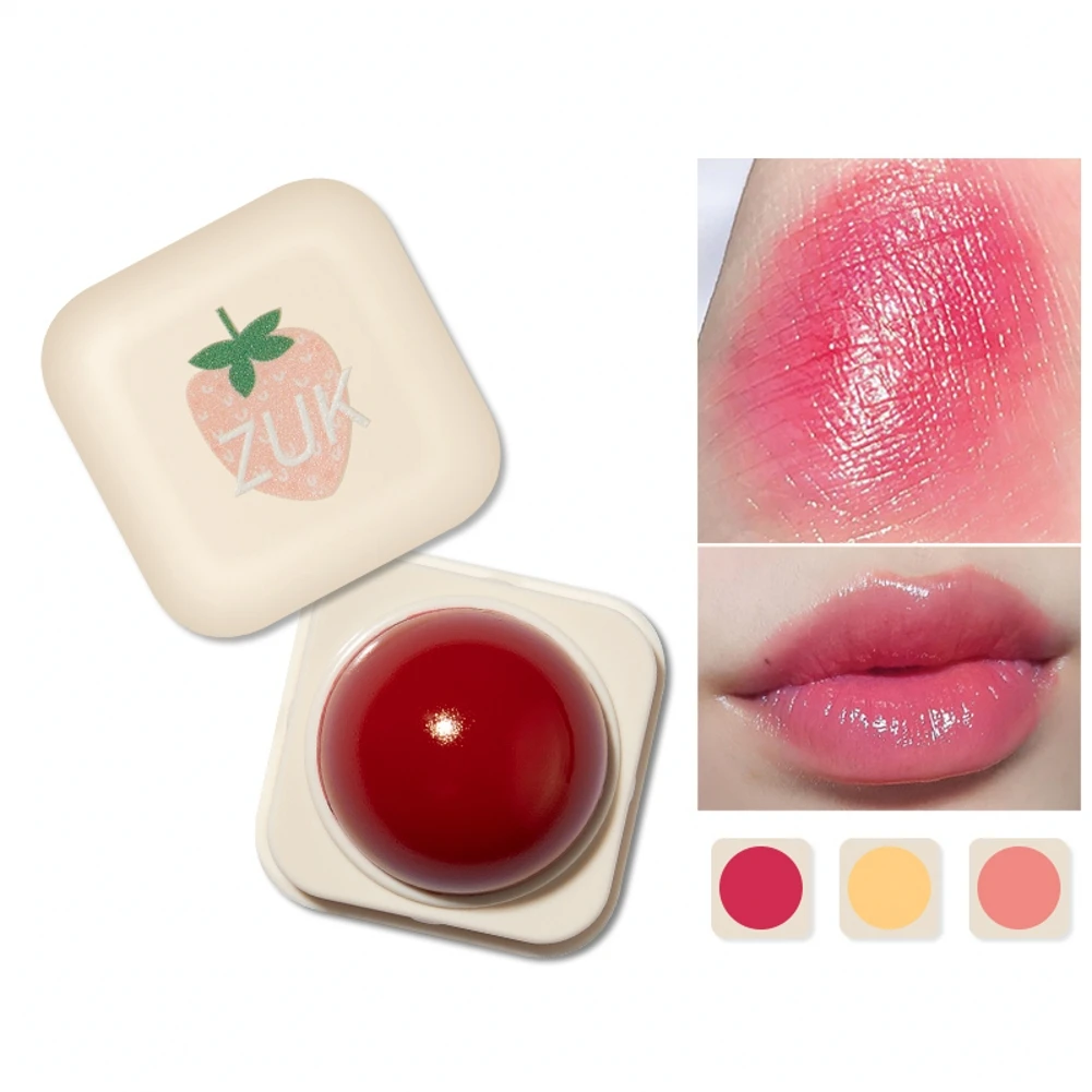 

Sugar Lipstick Ball Moisturizing Lip Balm Innovative Spherical Lipstick Natural Care Lipstick Ball Cute Lip Makeup Cosmetic