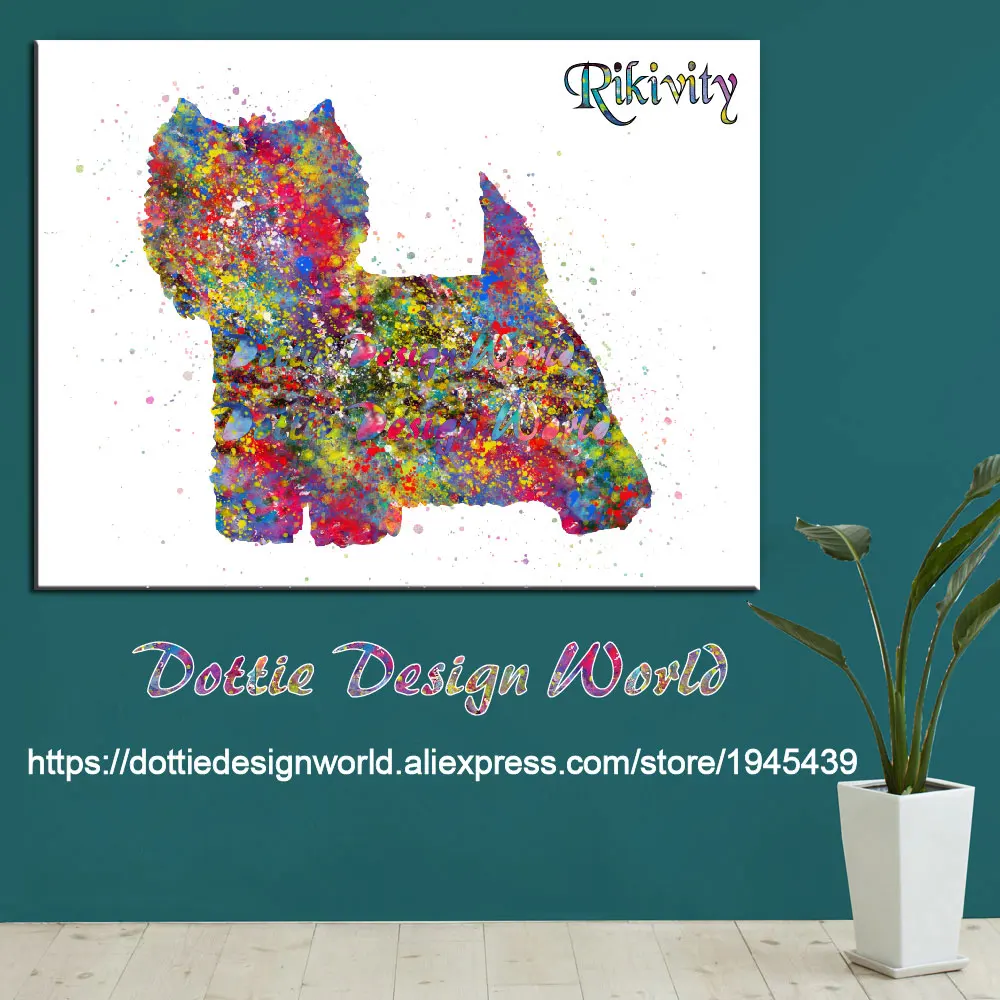 Rikivity шипперке плакаты с изображениями собак Печать холст Современная живопись