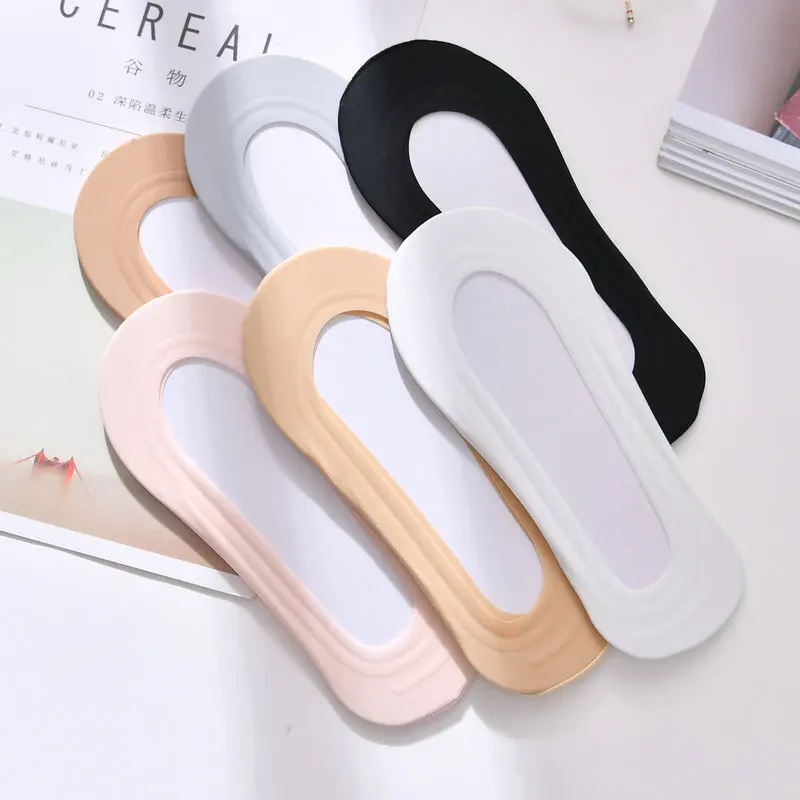 Детские носки 5 пар башмачки Летняя женская обувь модные невидимые никаких