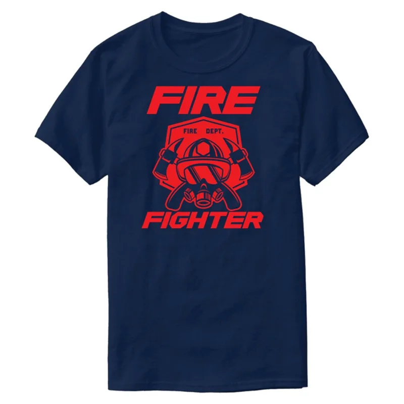 

Индивидуальная футболка firefighter для мужчин, футболка для отдыха, большие размеры, S-5xl, натуральный Топ в стиле хип-хоп