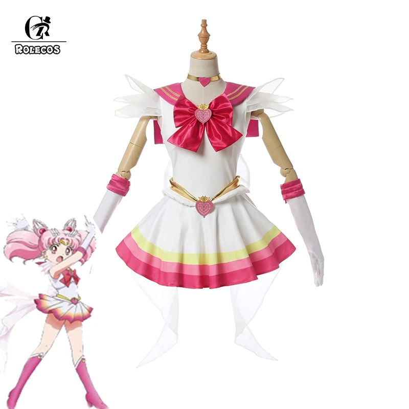 ROLECOS Сейлор Мун вечный Косплей Костюм Chibiusa косплей платье Хэллоуин женский