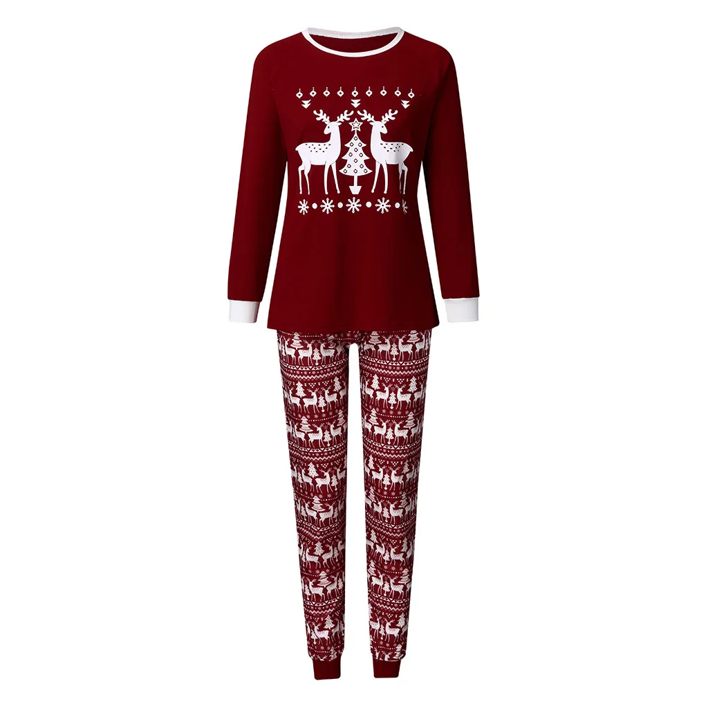 Christmas Newborn Infant Baby Boy Girls Father Mother Kids Romper Jumpsuit Matching Family Outfits Pajamas Sleepwear | Мать и ребенок