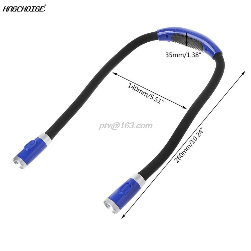 Перезаряжаемый светодиодный светильник для чтения книг с гибкими