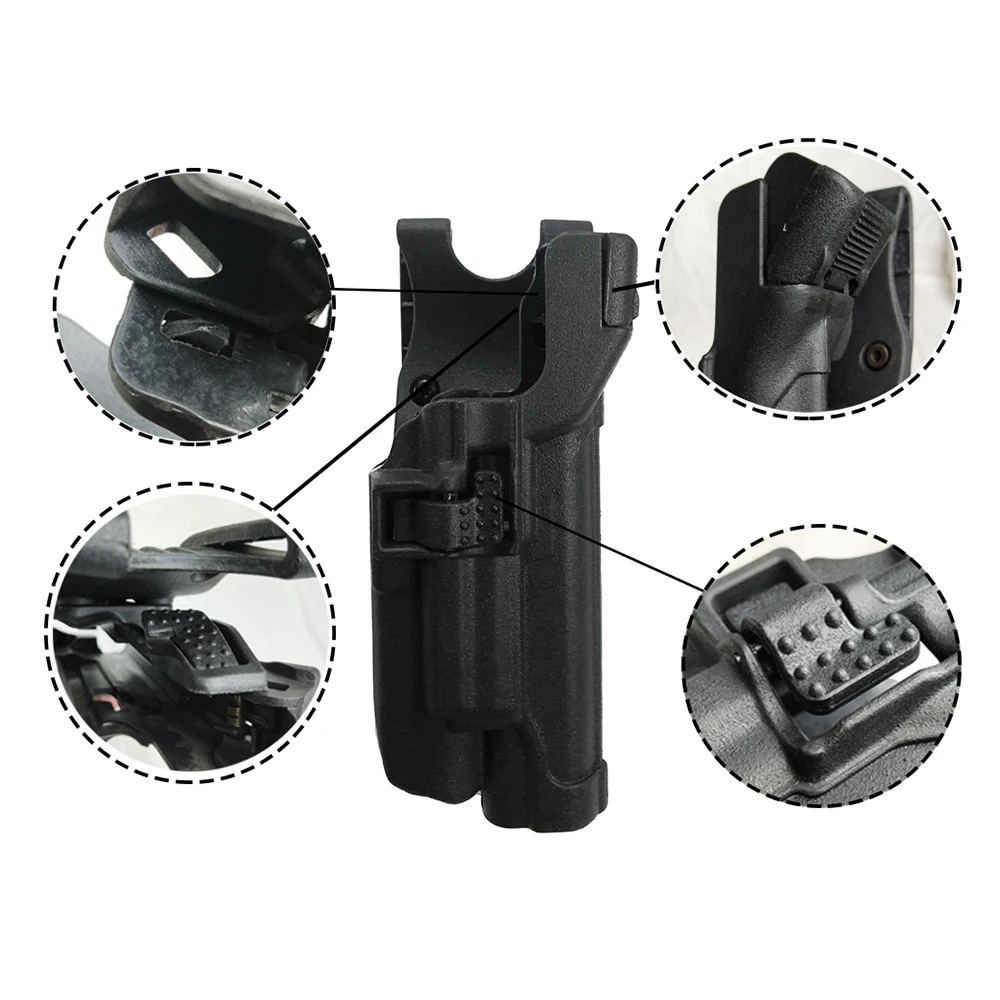 TOtrait LV3 gun holster colt 1911 Tactical Accessories Gun Holster with Laser Attachment High Quality polyurethan | Спорт и