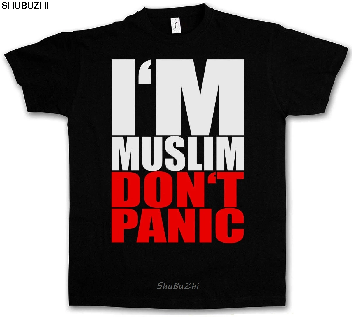 Футболка I AM MUSLIM DO PANIC II Islam Moslem S M L XL XXL XXXL новая футболка sbz3273|Мужские футболки| |