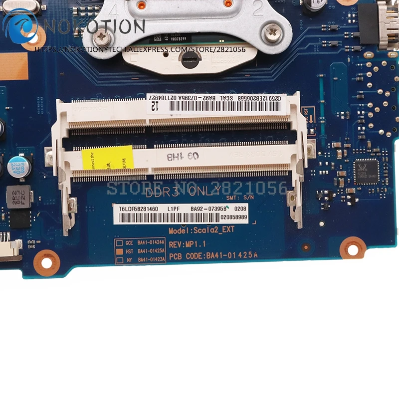 NOKOTION для Samsung NP-RV411 RV411 материнская плата 315M GPU + I5 CPU BA92-07395A BA41-01432A BA41-01433A BA41-01434A