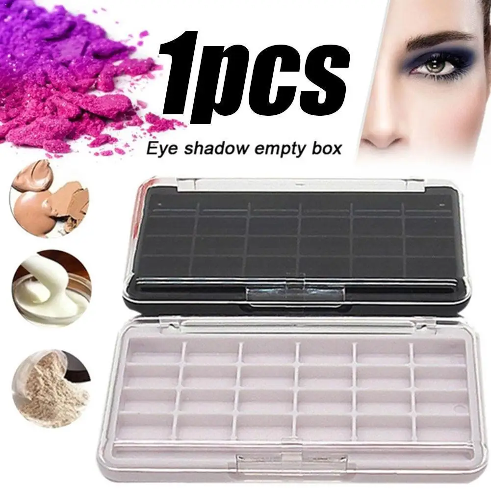 

24-color eye shadow box empty box DIY watercolor paint sample material lipstick test tray tray box sub-packing color packag F3N0