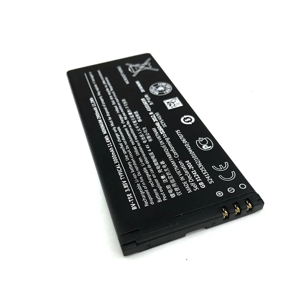 3000 мА/ч, BV-T5E литий-ионный Батарея BVT5E/BV T5E Cellpone Батарея для Nokia microsoft Lumia 950 RM-1106 RM-1104 RM-110