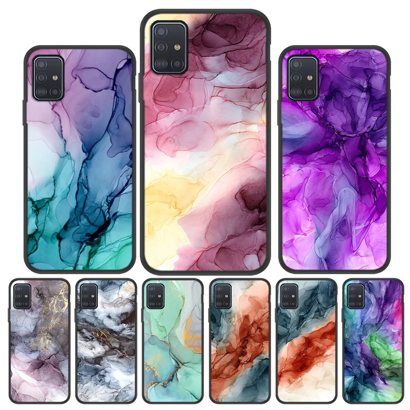 

Marble Case For Samsung Galaxy A51 Case Silicon Funda Samsung A71 A12 A31 A41 A21s A32 A52 A72 A82 A22 A02 A01 A11 A 51 12 Cover