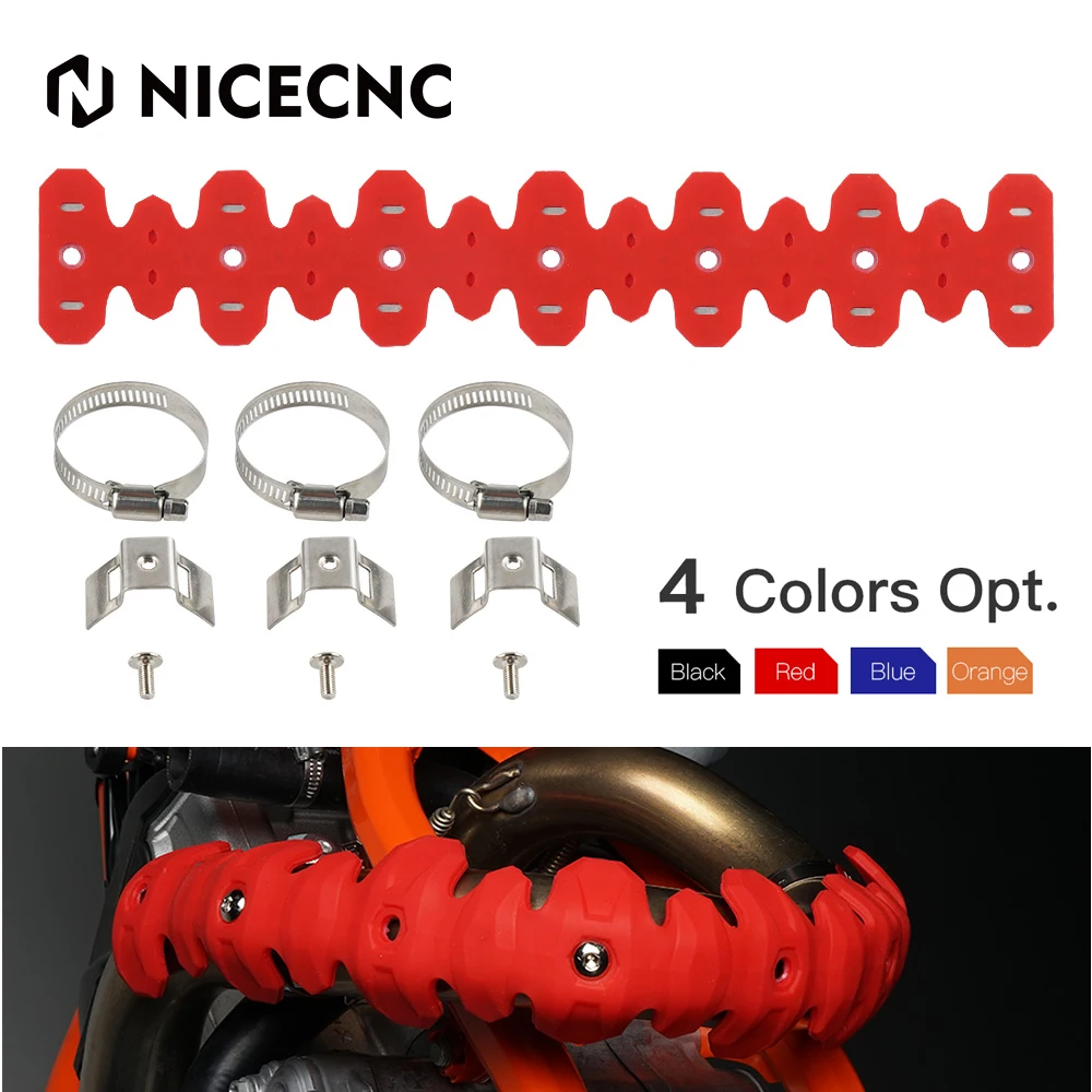 NICECNC 40cm / 22cm Exhaust Muffler Pipe Heat Shield Guard Protector For Honda CRF CRFX 250 450 BETA RR 350 390 430 480 - Цена: 2114.04