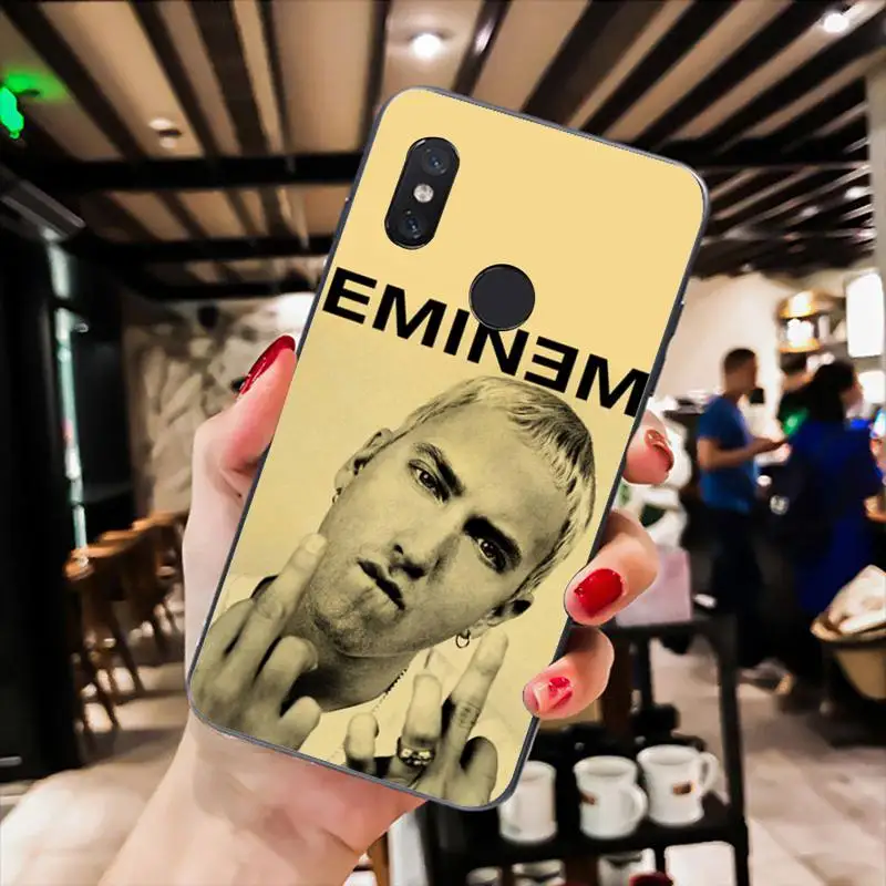 

rap god eminems Phone Case For Xiaomi Mi 10 5 6 A2 A2lite A1 9 9SE 8Lite 8explorer Pocophone F1 Black Soft TPU Fundas Cove