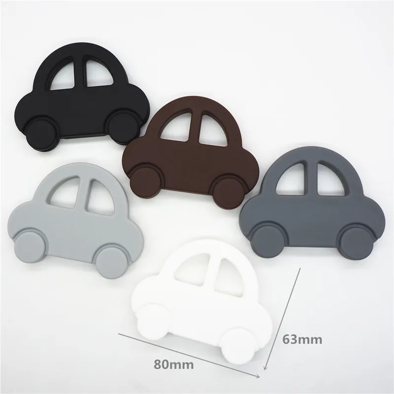 

Chenkai 5PCS BPA Free DIY Silicone Car Teether Chewing Pendant Nursing Teething Toy Baby Pacifier Dummy Sensory Gift