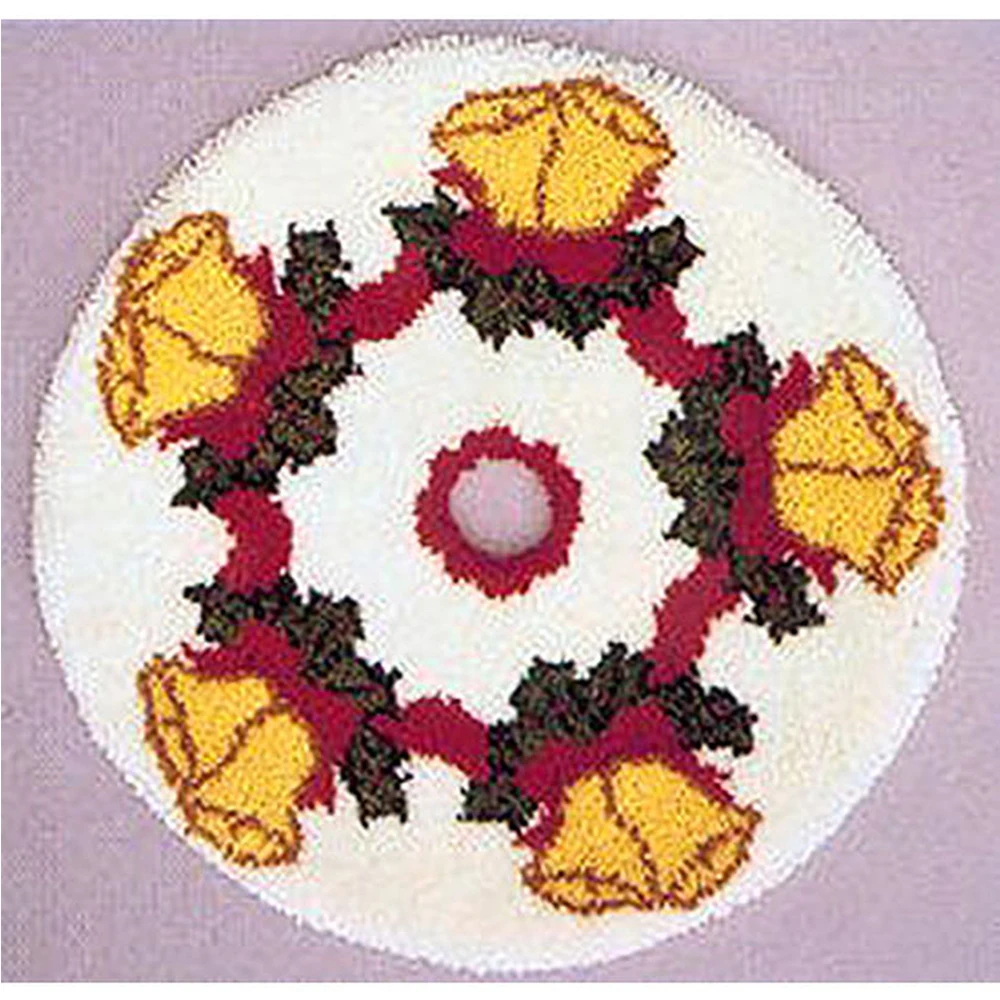 

Latch hook carpet Cross stitch embroidery on printed canvas Crafts for adults Canvas for embroidery Flower Tapestry Sewing rugs