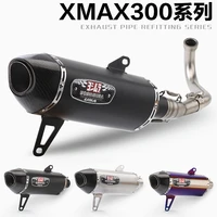 xmax 250 300 400 motorcycle exhaust modified exhaust carbon fiber muffler slip on for yamaha xmax300 xmax 250