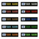 Патчи с вышивкой и именем на заказ, 10 х2, 5 см