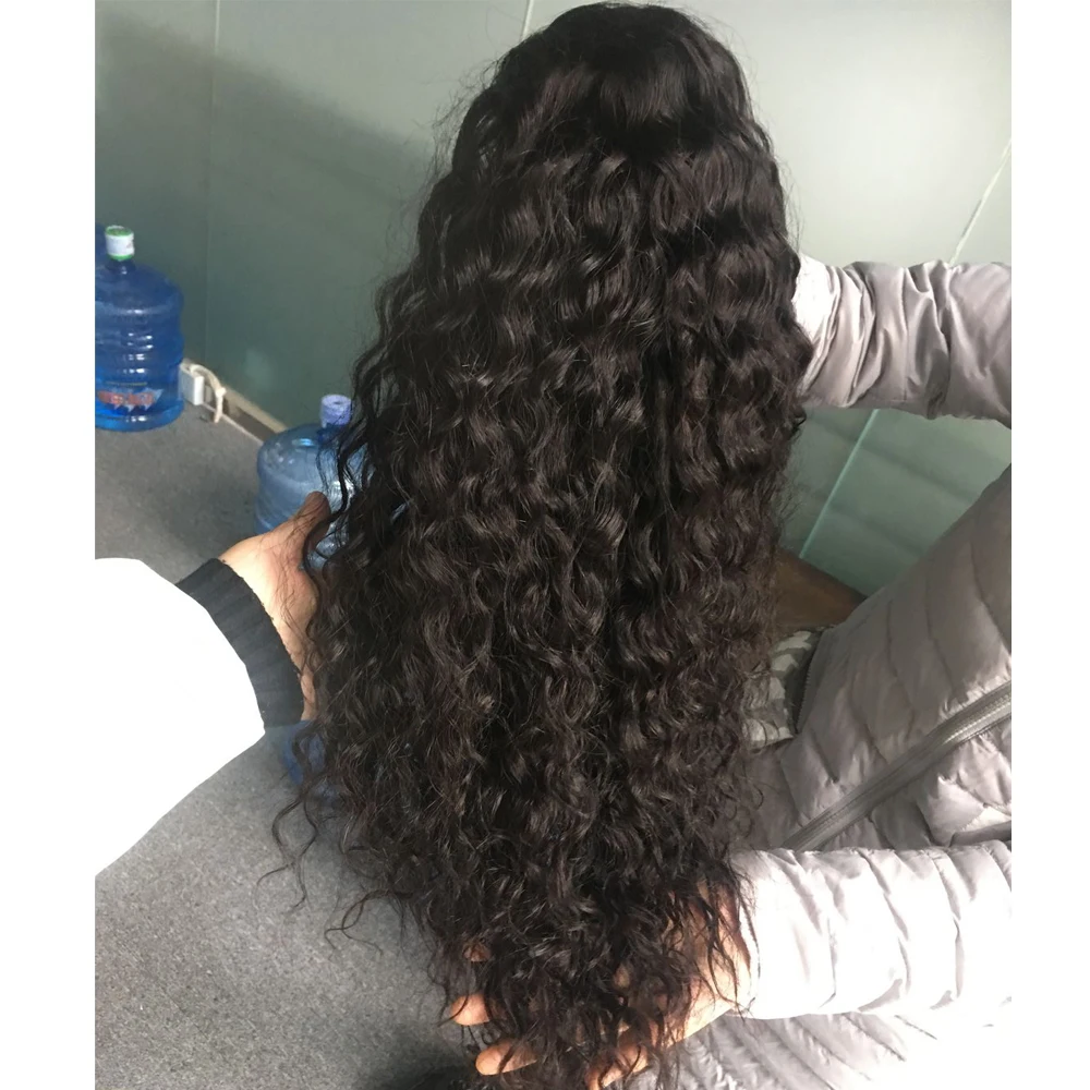 Парики из натуральных волос на кружевном фронте малазийские волнистые 13*4