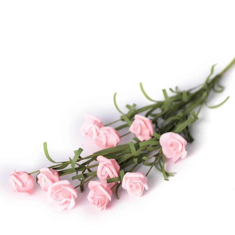 10 головок/букет маленькая искусственная Роза свадебное украшение сделай сам