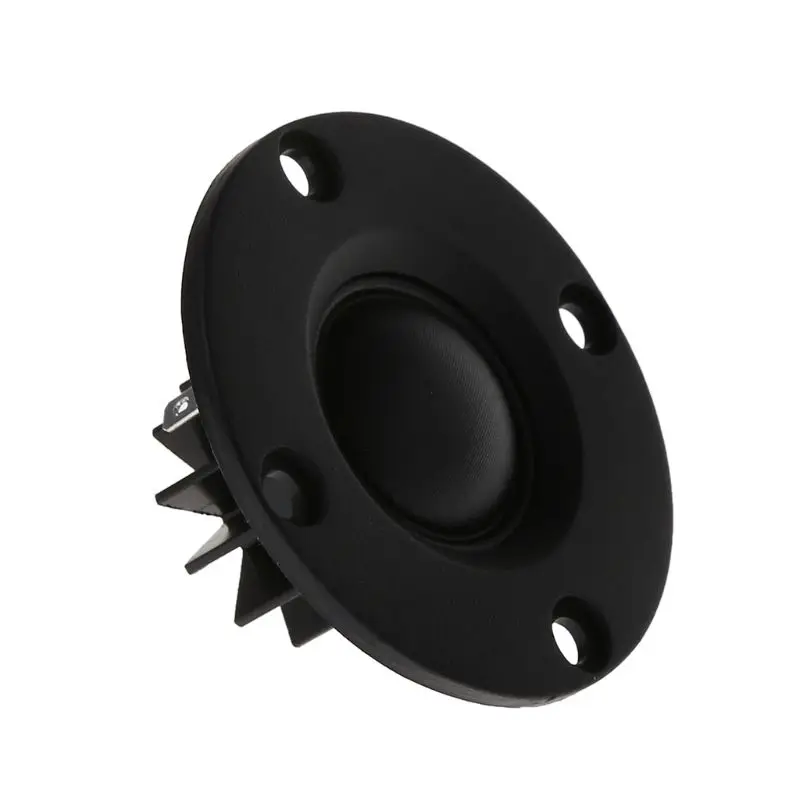 2 шт. твитер " дюймовый 6Ohm 30 Вт купольная шелковая пленка твитер Hifi Высокочастотный динамик звуковой громкоговоритель с радиатором Q84A
